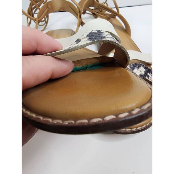 Madewell The Wave Lace Up Gladiator Sandals Sz 7 - Picture 10 of 10